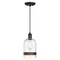 Westinghouse Pendant 60W Mini Tarrant, Black-Bronze Barnwood Band Clear Seeded Glass 6129800 - alternate 1